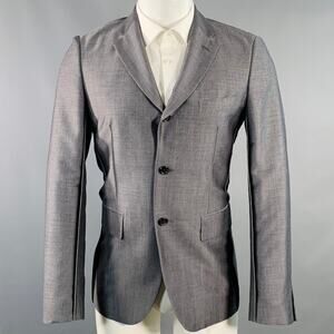 COMME des GARCONS Size M Grey Mohair Wool Notch Lapel Sport Coat